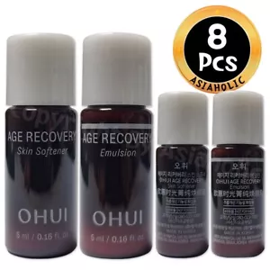 O HUI Age Recovery Skin Softener 5ml (4pcs) + Emulsion (4pcs) 8pcs Newest Ver - Picture 1 of 12