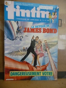 JOURNAL DE TINTIN EF 524 EB 39 24 septembre 1985 le retour de James Bond - Imagen 1 de 2