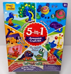 Imagimake 5 in 1 Awesome Craft Kit 15 + Cool Projects New - Picture 1 of 10