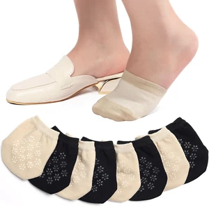 Toe Toppers No Show Liner Half Socks for Women Seamless Grip Non Slip Hidden Toe - Picture 1 of 12