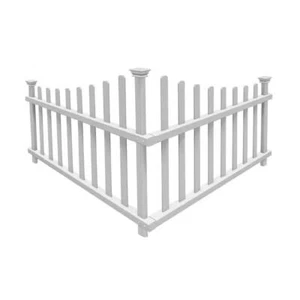 Zippity Outdoor Products Corner Fence Panel Kit Vinyl Water Resistant 3.3 ft. W - Picture 1 of 7