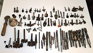 Huge Lot Of 85 DRILL & SHAPER BITS Woodworking Shop Tools Woodtek Milwaukee - Picture 1 of 9
