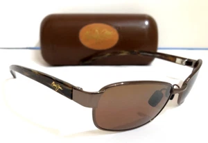 RARE VINTAGE MAUI JIM KALA SUNGLASSES Bronze Frames w Polarized Lenses MJ 101-25 - Picture 1 of 5