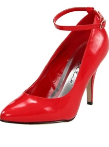 New With Defects (Tried On) No Box 4” Patent Leather High Heels w/ Ankle Straps - Picture 1 of 9