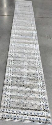 LIGHT GREY / BLUE 2' X 14' Back Stain Rug, Reduced Price 1172757781 BNT899G-214 - Image 1 of 4