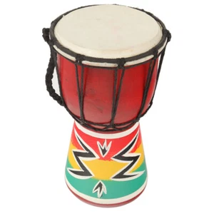Handbemaltes Mini-Djembe, Funkenmalerei - Bild 1 von 4
