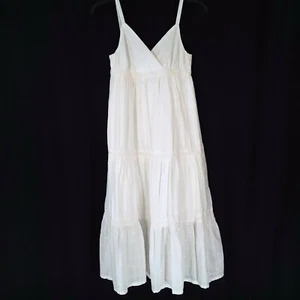 American Living Mädchen 16 Sommerkleid weiß Baumwolle gefüttert Rock Garten Landhaus Kern - Bild 1 von 13