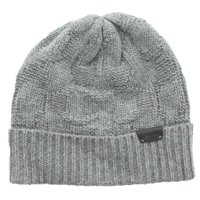 Gorro tejido Coach, lana cachemir logotipo C gorra de invierno beige 83127, $128 Foto 1 de 3