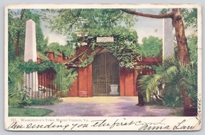 Washingtons Grab Mount Vernon Virginia 1907 Postkarte - Bild 1 von 2