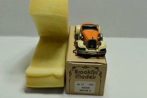 Brooklin Models 1:43 No. 12 1931 Hudson Greater 8 Orange & Cream - Picture 1 of 5