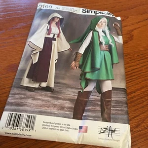 Zelda Gaming Simplicity Pattern 8199 Sz 14-22 Assassin's Creed Costume Uncut NEW - Picture 1 of 5