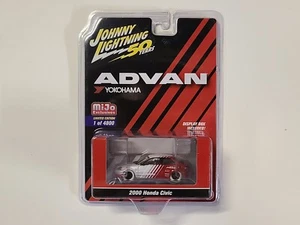 Johnny Lightning 1/64 Advan Yokohama 2000 Honda Civic Diecast Chase Car JLCP7214 - Picture 1 of 3