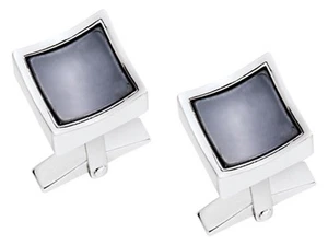 Dolan Bullock sterling silver CONCAVE Cufflinks, scl019200H MSRP $120 - Picture 1 of 1