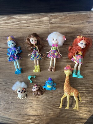 Enchantimals doll Bundle Lamb Peacock Monkey ...