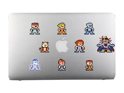 8bit THUNDERCATS Vinyl Decal Set of 9 Stickers For Laptops & Macbook - Image 1 of 4
