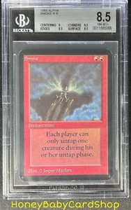MTG Limited Edition Alpha 1993 Smoke BGS 8.5Q+ (Baby Quad+) NM/MT+ 93/94 - Picture 1 of 6