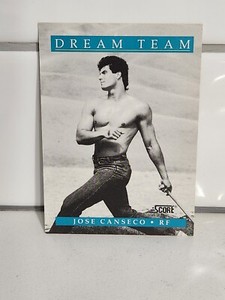 1991 Score Dream Team Jose Canseco #1 of 13  441   Oakland Athletics 
