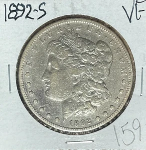 1892-S MORGAN SILVER DOLLAR ~VF ~NICE COIN~ - Picture 1 of 2