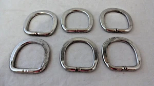 Menge 6 Flach 1" Sattel Brust Halsband Dees Pferd Tack Hardware Edelstahl  - Bild 1 von 1