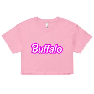 Buffalo New York Barbie Pink NY Women’s crop top - Picture 1 of 13