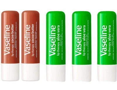 Lápiz labial vaselina terapia labial con gelatina de petróleo, 3 verdes 2 marrones, total 5. Foto 1 de 4