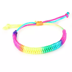 CIFBUY Colorful Woman Charm Bracelets Handmade 2Layer Chinese Rope Chain Jewelry - Picture 1 of 12