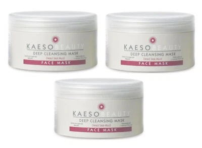 Kaeso Beauty Deep Cleansing Face Mask Dead Sea Mud 245ml Pack of 3 - Image 1 of 2