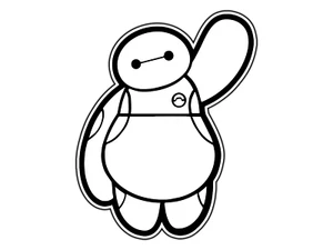#1028 Baby Baymax Animado Dibujos Animados Pegatina Impermeable Vinilo Calcomanía Troquelada Coche - Imagen 1 de 1