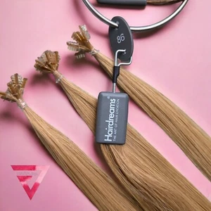 ❤️ Proyector láser Hairdreams ❤️ Extensiones nano mechones 7 estrellas 31 cm longitud #86 - Imagen 1 de 4