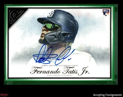 2019 Topps Gallery Autograph Green #56 Fernando Tatis Jr. 19/99 ROOKIE AUTO RC - Image 1 of 2