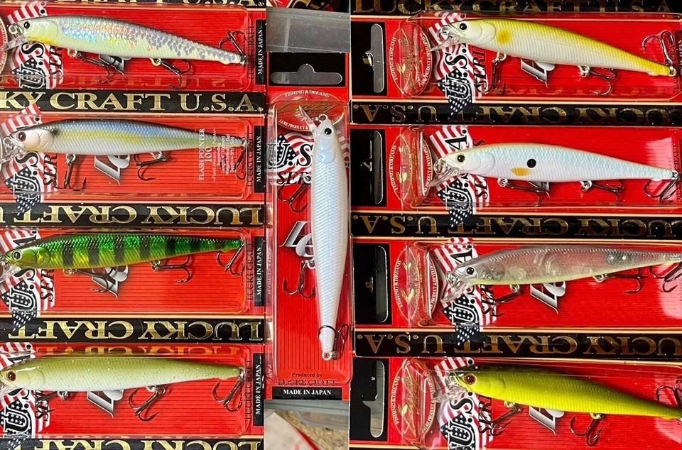 Ponteiro flash Lucky Craft 100 isca de suspensão lenta 4" 3/8 oz - Escolha a cor - Imagem 1 de 1