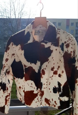 Uncle Sam Kuhfell  Kurz Jacke in Gr 36 und extra Tasche dabei Stylisch  - Bild 1 von 4