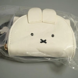 Miffy 70th Anniversary OPAQUE.CLIP Miffy Face Tri-fold mini wallet White PSL - Picture 1 of 20