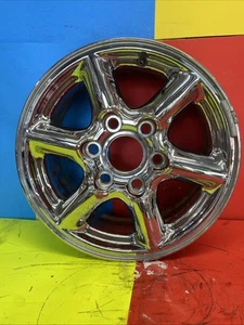 16” Wheel Cadillac Escalade GMC Denali 1999-2000 OEM 9593137 Chrome 6 Bolt Spoke - Picture 1 of 7