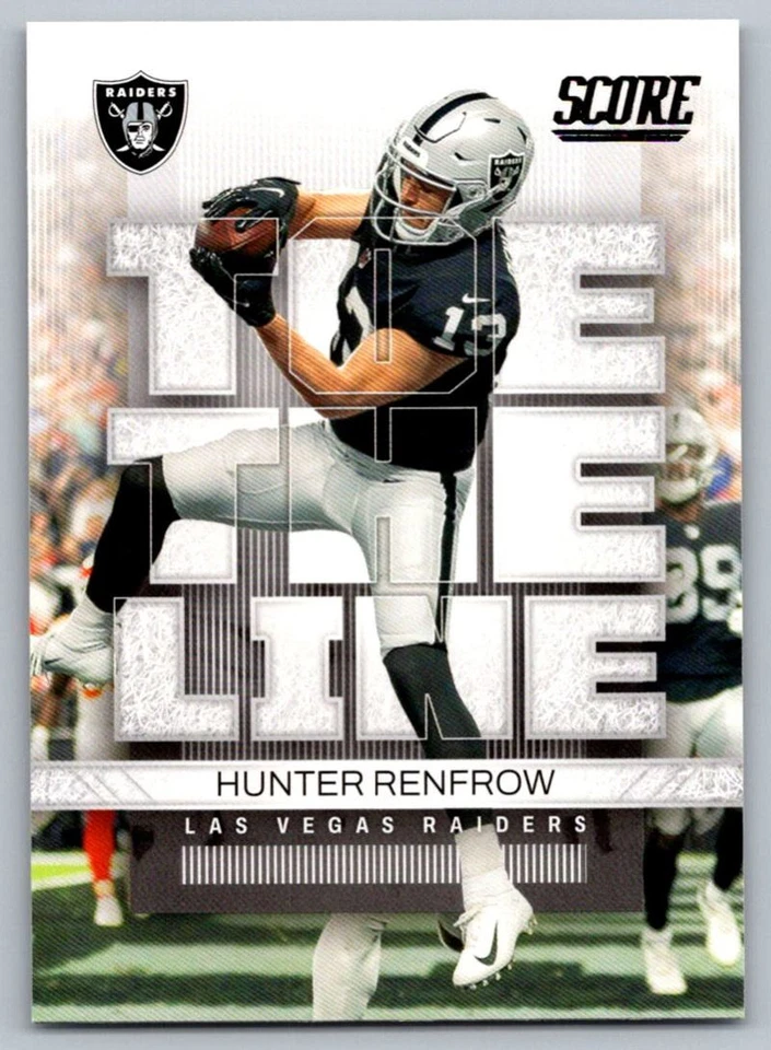 2022 Score Toe the Line Hunter Renfrow Las Vegas Raiders #TL-HR - Image 1 of 2