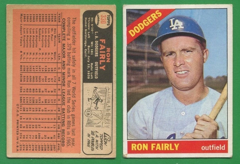 1966 Topps Baseball ~~~ Ron Fail ~~~ No. 330 ~~~ Envío/S GRATIS Foto 1 de 1