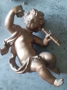 metallguss vergoldeter Cherub - Bild 1 von 9