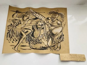 Large Charcoal Art Animation Cartoon Sketch Snoozy The Sea Lion Seal & Zulu’s - Picture 1 of 11