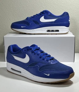 Nike By You Air Max 1 White Royal Blue HQ3714-900 Men's Size 13 Shoes New - Picture 1 of 8