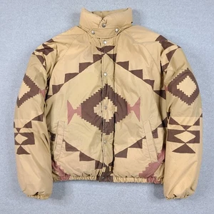 Vintage Polo Country Ralph Lauren Jacket Mens Large Aztec Navajo Down Puffer 90s - Picture 1 of 22