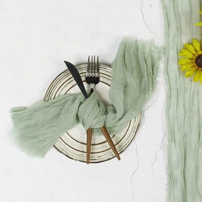 50 Gauze Cheesecloth Cotton Dinner Napkins Wedding Reception Party Decorations - Image 1 of 2