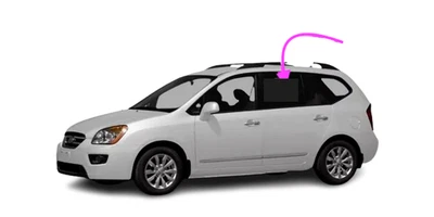 Se adapta a: Kia Rondo 2007-2011 4D puerta trasera izquierda lado del conductor ventana vidrio-oscuro Foto 1 de 4
