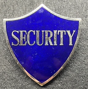 INSIGNIA GORRA 'SEGURIDAD' VINTAGE PESADA DOS ASAS SIN PIN - Imagen 1 de 4