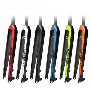 Carbon Fork Mountain Bike Rigid Fork 26er 27.5er 29er Disc Brake 160mm - Picture 1 of 41