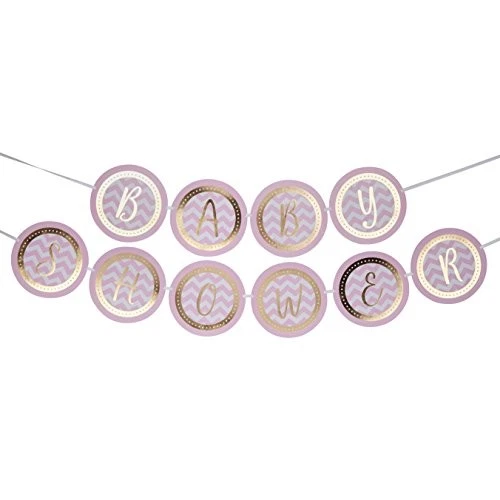 Guirnalda de letras de baby shower rosa Pattern Works Foto 1 de 1