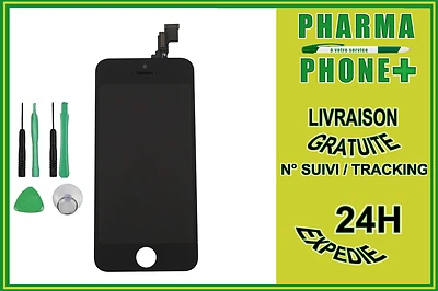 TOUCH SCREEN DIGITIZER + LCD DISPLAY IPHONE 5C BLACK + FREE SHIPPING ✅