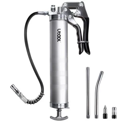 UTOOL Grease Gun 8000 PSI Heavy Duty Pistol Grip Grease Gun Kit with 14 oz