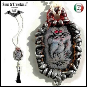 talismano collana pendente ciondolo gufo stolas uccelli gioiello gotico strega - Picture 1 of 24