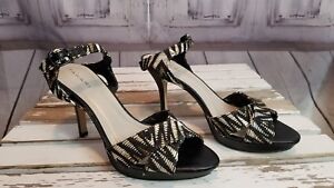 high heel stiletto tahari sandal beth 8M 8 shoe summer business career ankle