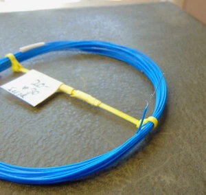 25 feet solid 30 AWG Silver Plated Copper PTFE Wire Blue SPC 1 strand  - Picture 1 of 2